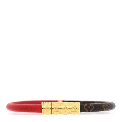 Louis Vuitton Monogram Daily Confidential Bracelet 17 Red 3 of 5
