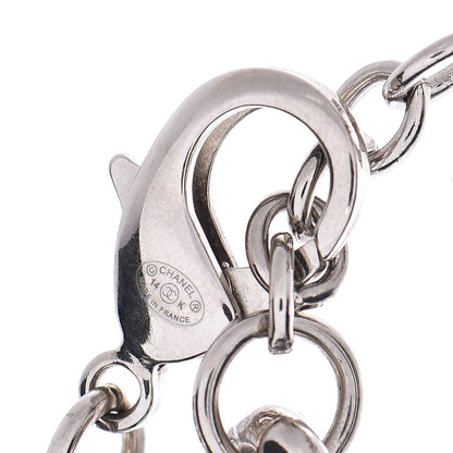 Chanel Plexiglass Pearl CC Padlock Bracelet Silver 6 of 7