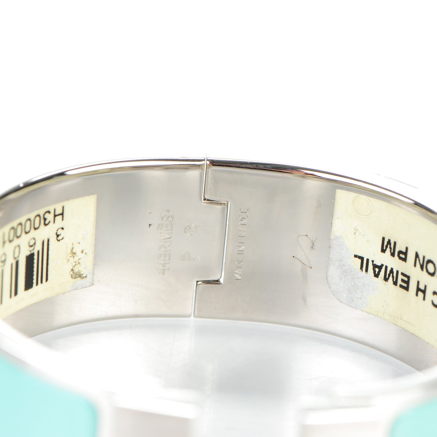 Enamel Wide Clic Clac H Bracelet PM Lagon