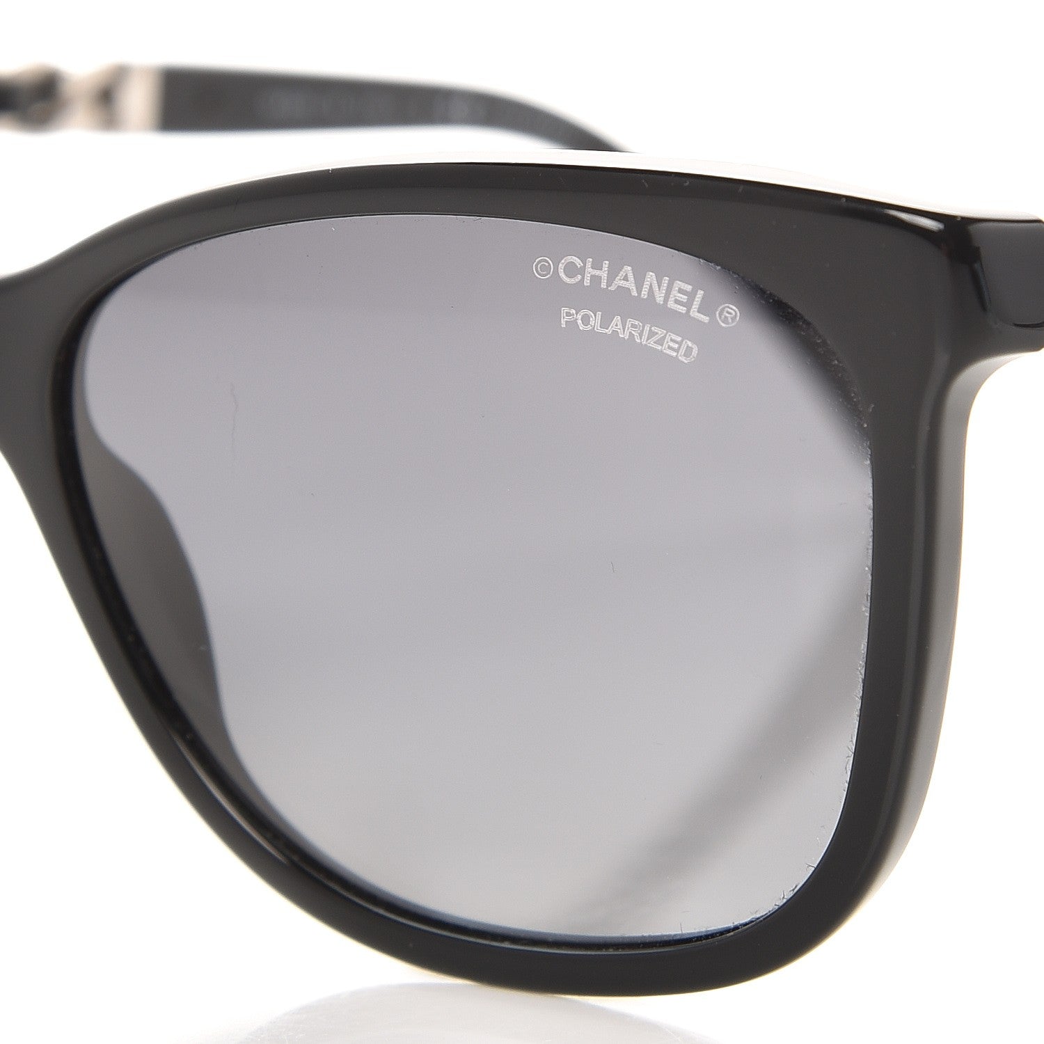 Chanel Cat Eye Chain Polarized Sunglasses 5260-Q Black 7 of 9