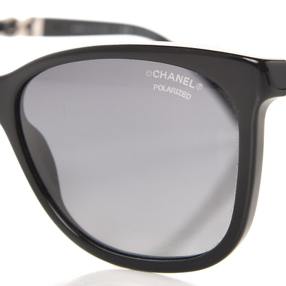 Chanel Cat Eye Chain Polarized Sunglasses 5260-Q Black 7 of 9