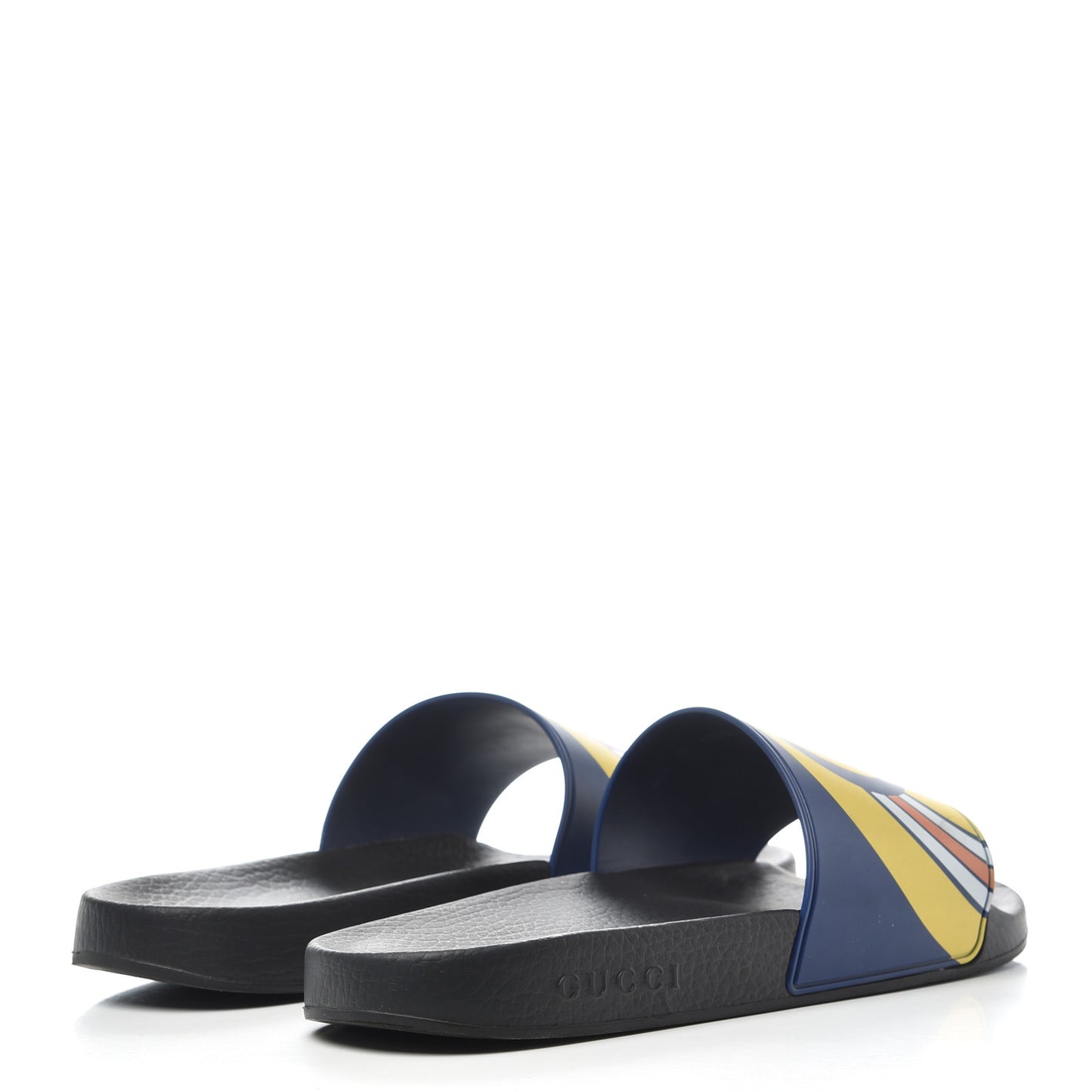 Rubber GG Rainbow Mens Pursuit Pool Slide Sandals 10 Electric Blue Multicolor