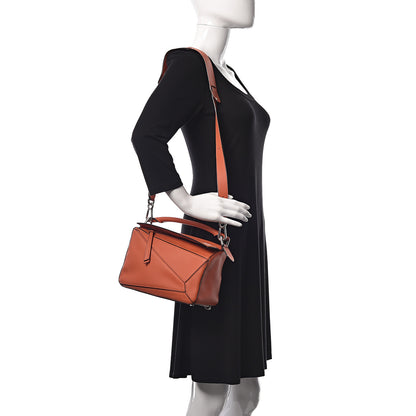 Loewe Calfskin Small Puzzle Bag Coral 2 of 11