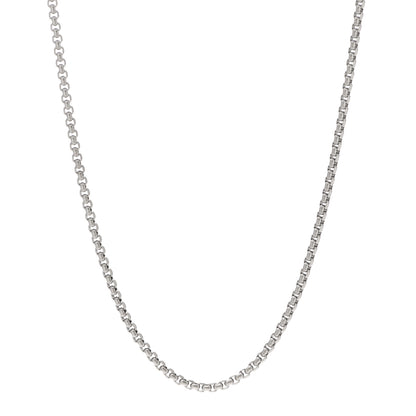 David Yurman Titanium Sterling Silver 2.7mm Medium Box Chain Necklace 22" 1 of 4