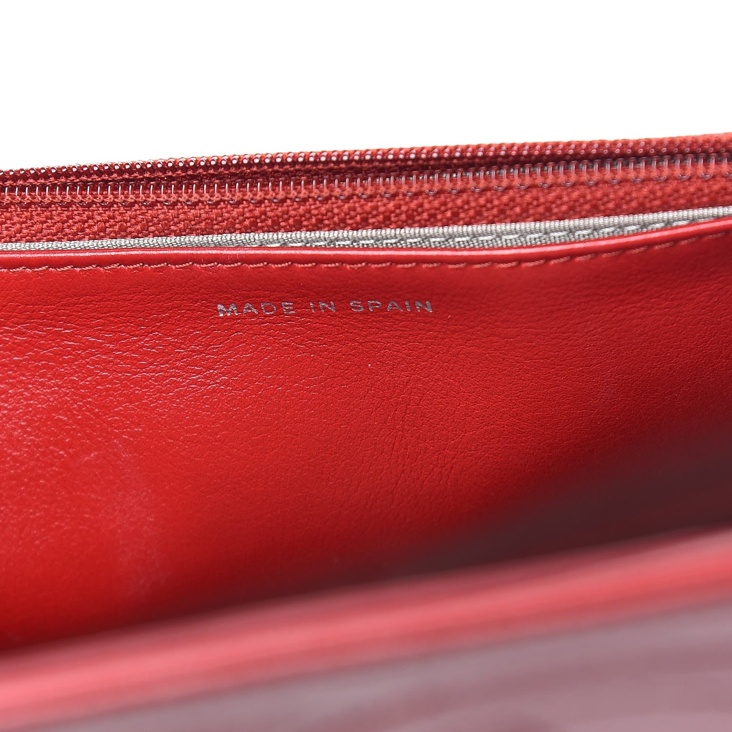 Chanel Caviar Timeless CC Wallet On Chain WOC Red 9 of 14