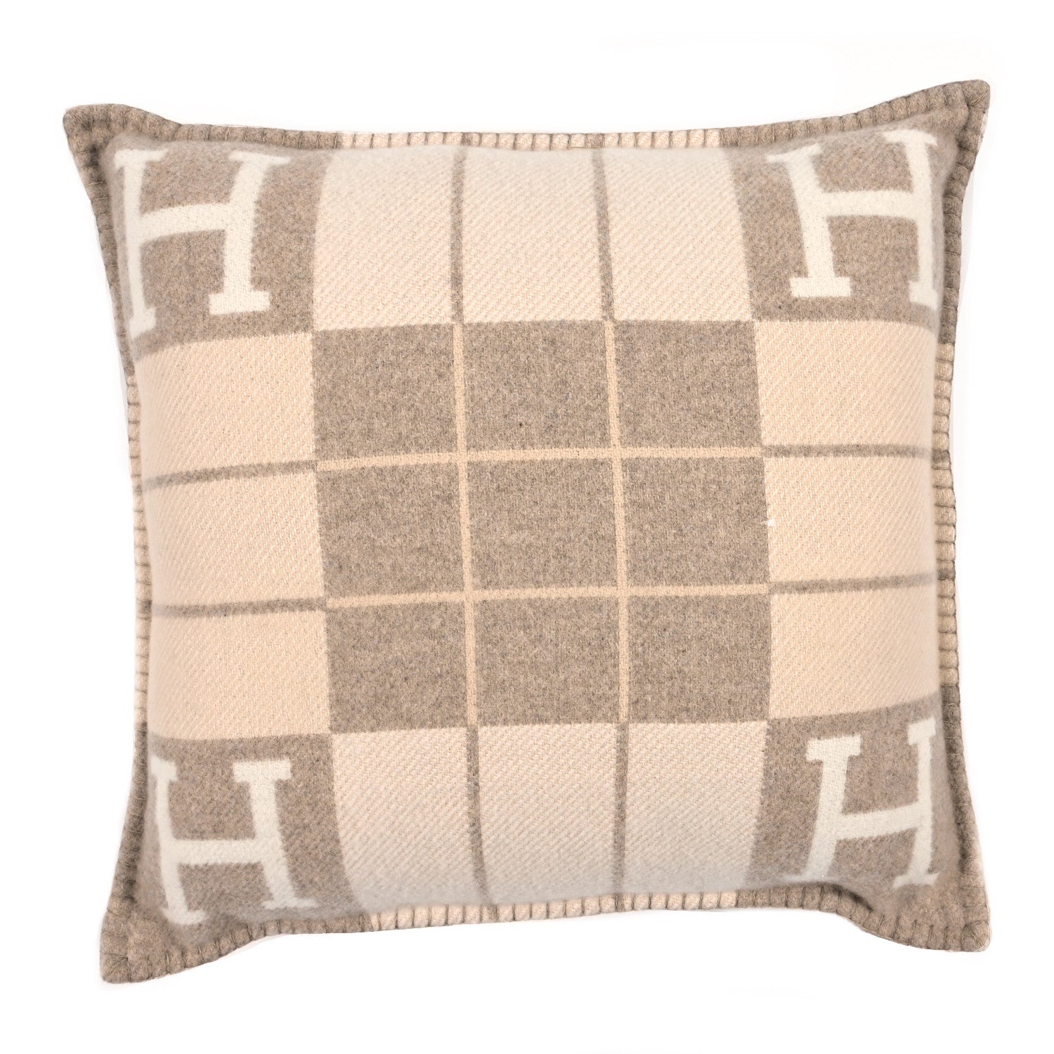 Hermes Wool Cashmere Avalon III Pillow PM Coco Camomille 1 of 3