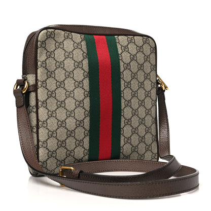 Gucci GG Supreme Monogram Web Small Ophidia Messenger Bag Brown 3 of 13