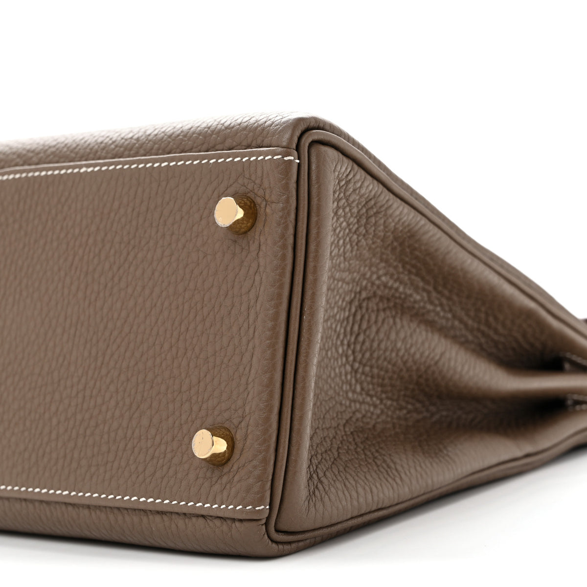 Hermes Taurillon Clemence Kelly Retourne 32 Etoupe 10 of 16
