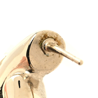 Chanel Metal Large CC Earrings Light Gold 5 of 5