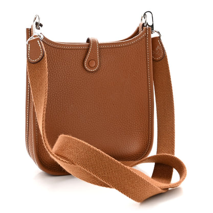 Hermes Taurillon Clemence Evelyne TPM Gold 3 of 9
