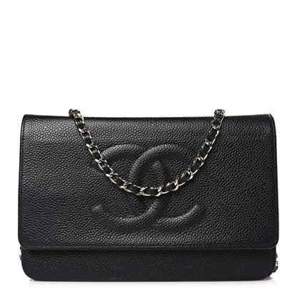 Chanel Caviar Timeless CC Wallet on Chain WOC Black 1 of 10