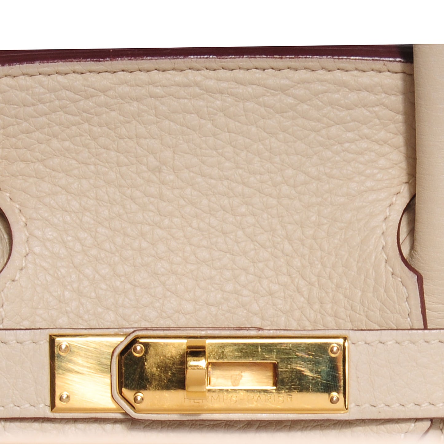 Taurillon Clemence Birkin 30 Parchemin