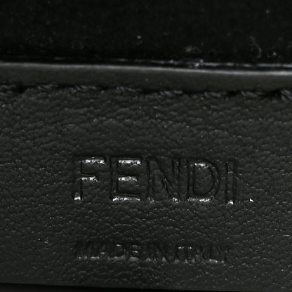 Fendi Vitello Plexiglass FF Embossed Mini Fendi Sunshine Shopper Tote Black 6 of 7