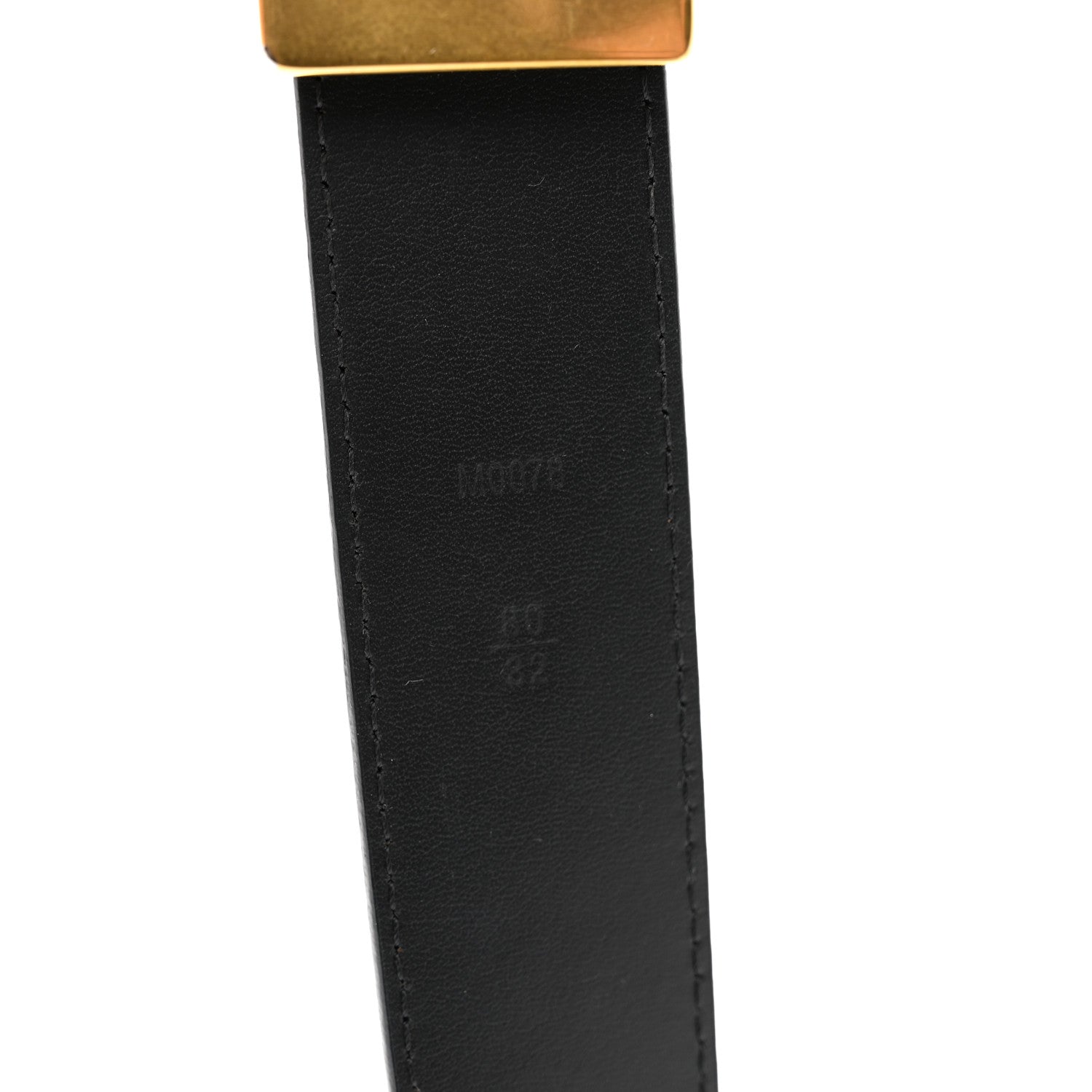 Louis Vuitton Calfskin 35mm LV New Wave Belt 80 32 Black 6 of 6