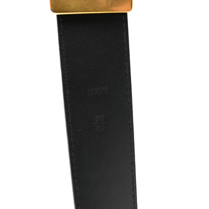 Louis Vuitton Calfskin 35mm LV New Wave Belt 80 32 Black 6 of 6