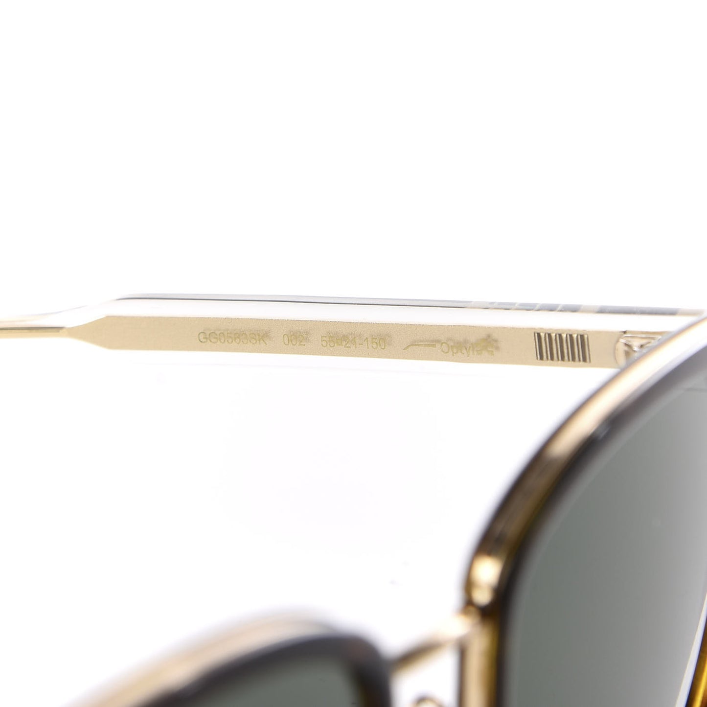 Acetate Specialized Fit Square Sunglasses GG0563SK Black