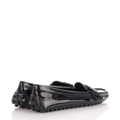 Louis Vuitton Patent Calfskin Oxford Loafers 37 Black 4 of 7