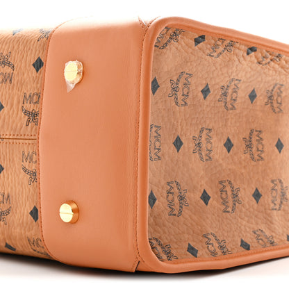 MCM Visetos X-Large Munchen Tote Cognac 12 of 12
