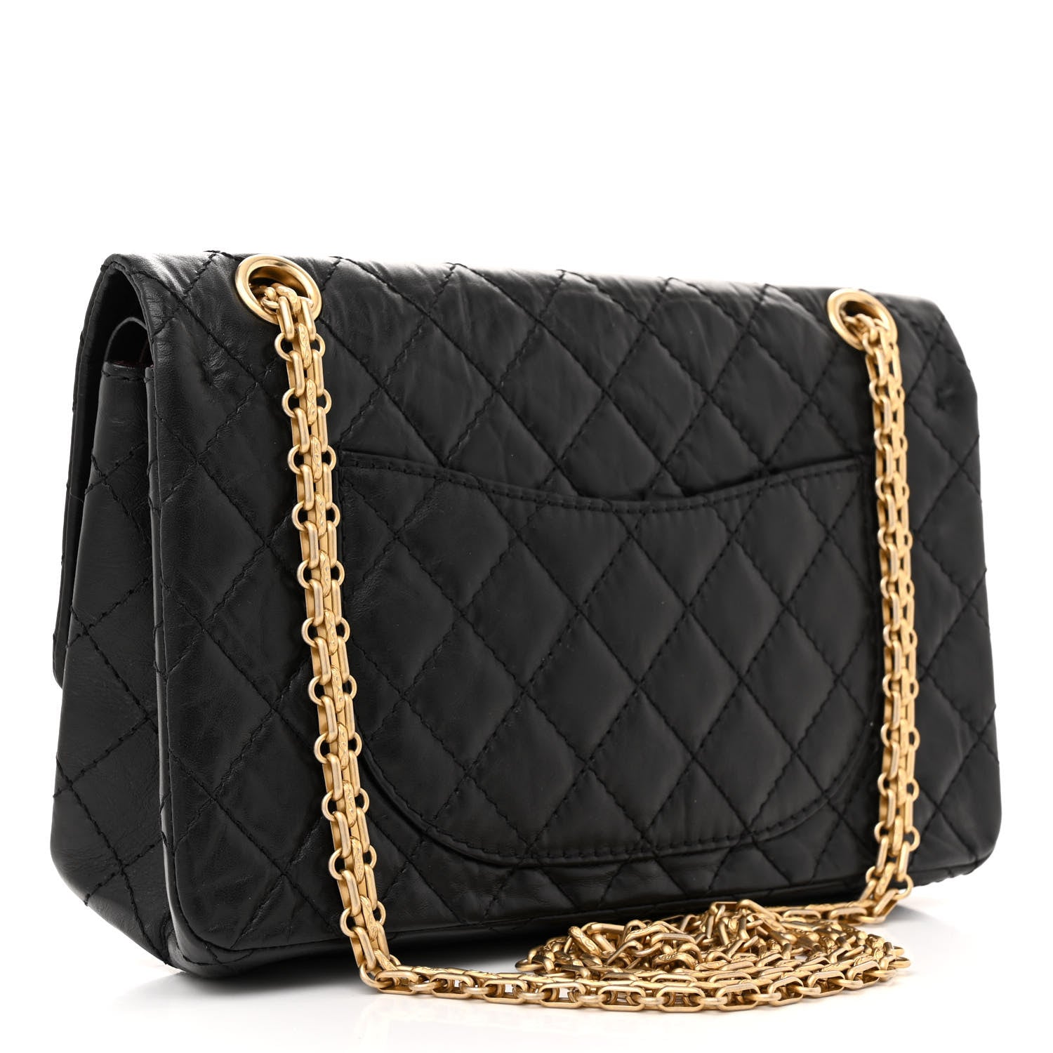 Chanel Aged Calfskin Quilted 2.55 Reissue 225 Flap Black 3 of 12