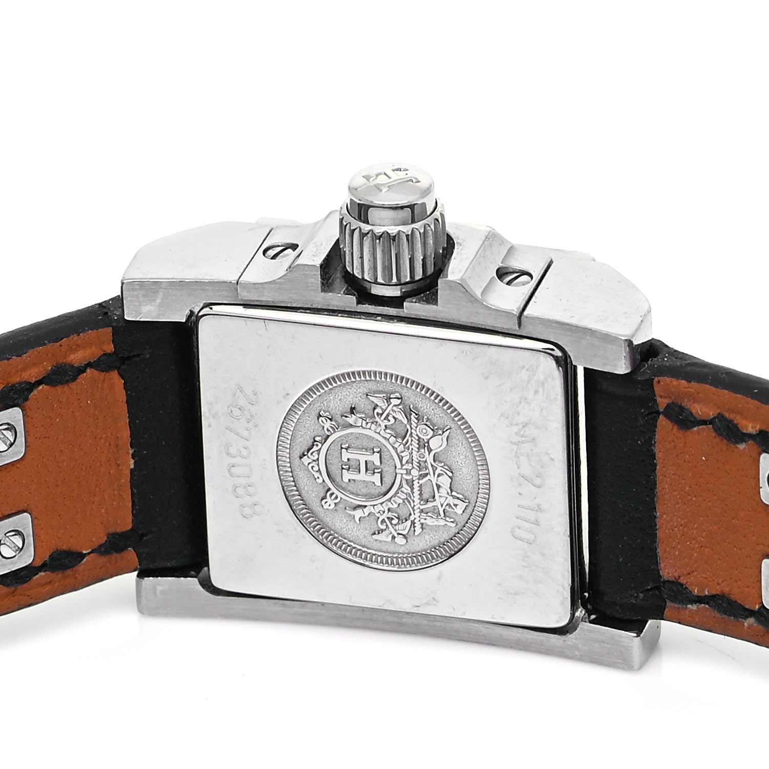 Hermes Stainless Steel Barenia 23mm Medor Quartz Watch Noir 4 of 4