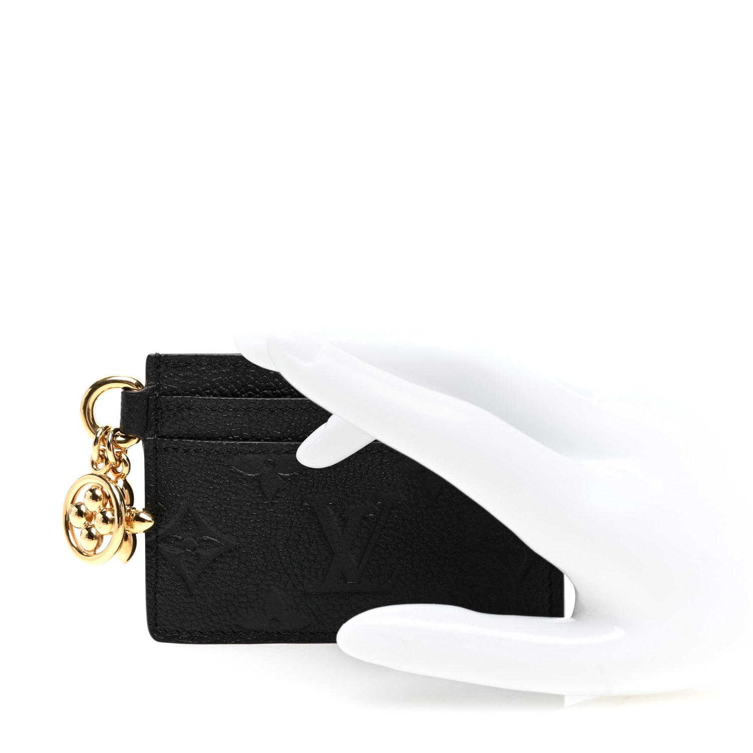 Louis Vuitton Empreinte Monogram LV Charms Card Holder Black 2 of 7