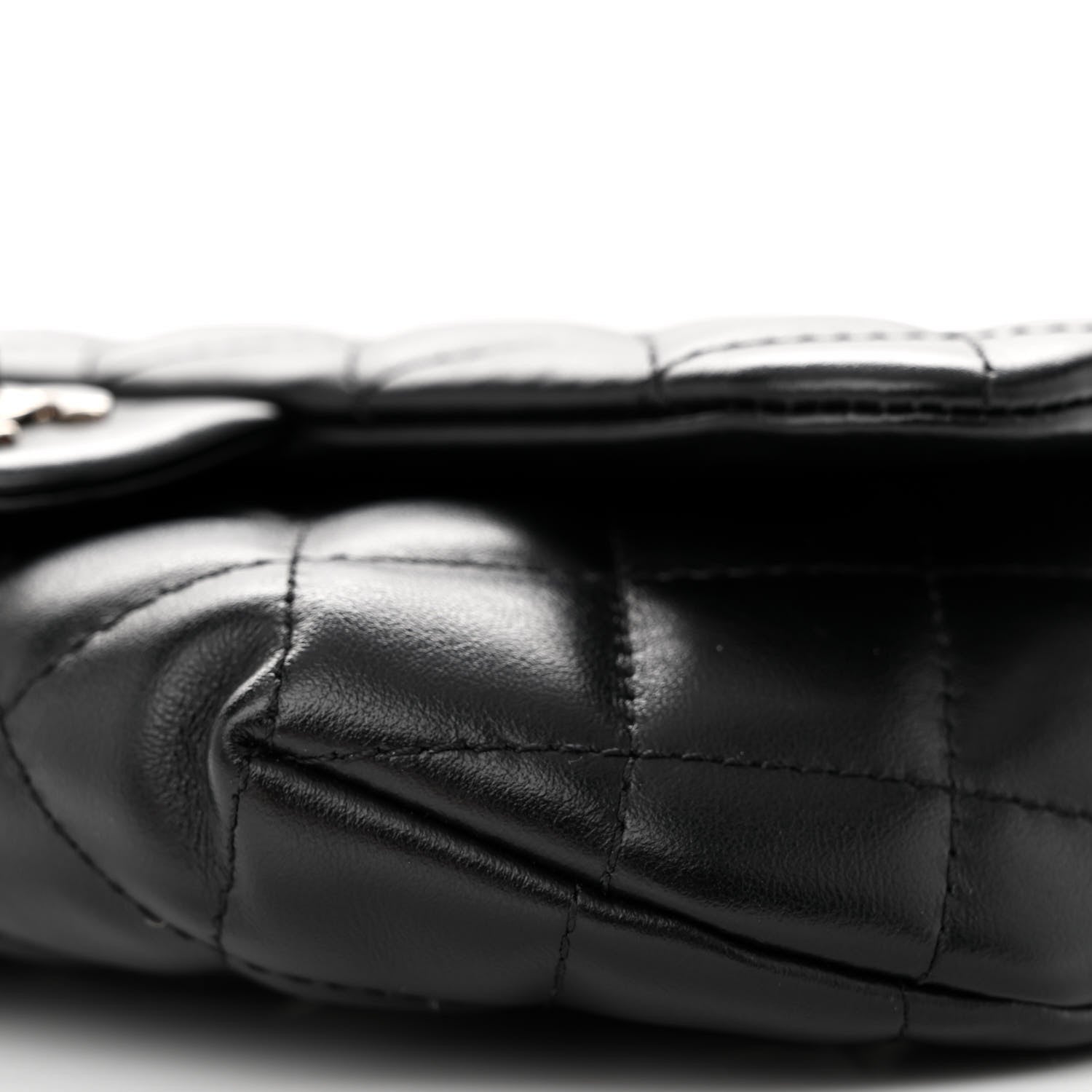 Chanel Calfskin Quilted CC Uniform Flap Belt Bag Black 7 of 10