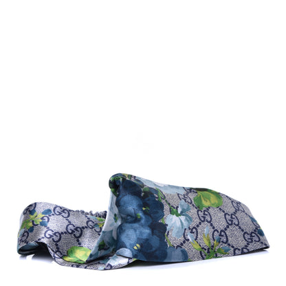 Gucci Silk Monogram Blooms Print Headband Blue 1 of 6