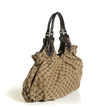 Gucci Monogram Studded Pelham Tote Dark Brown 3 of 9