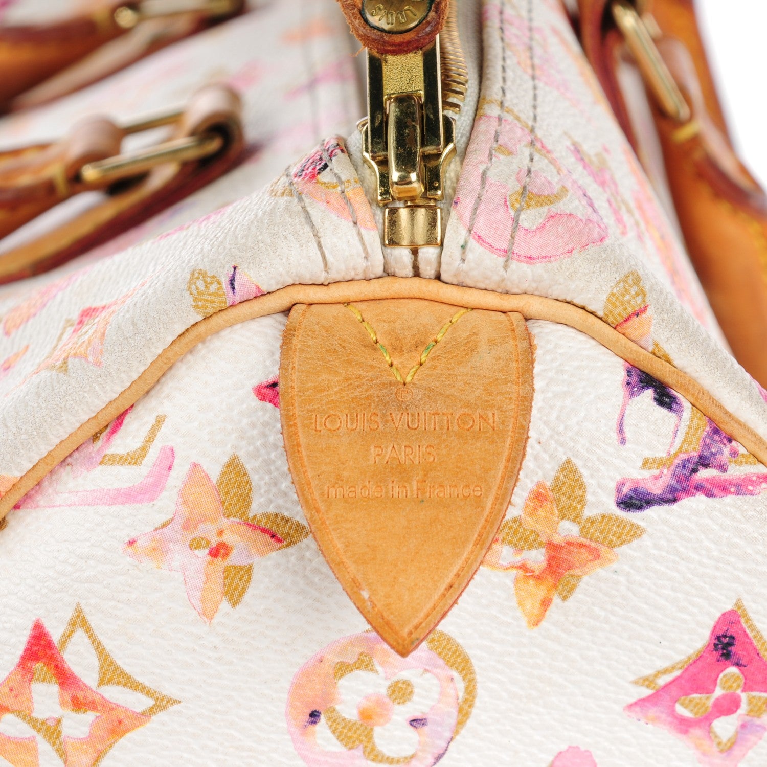 Louis Vuitton Watercolor Aquarelle Speedy 35 White 5 of 10