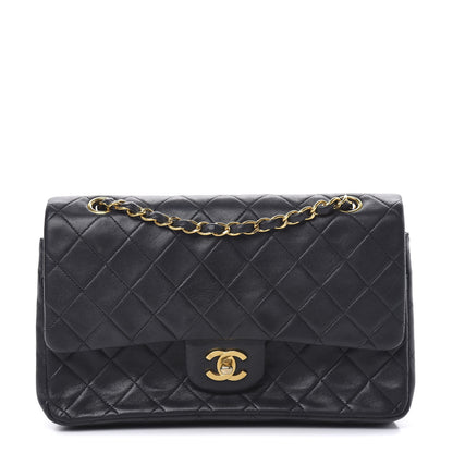 Chanel Lambskin Quilted Medium Double Flap Navy 1 of 19