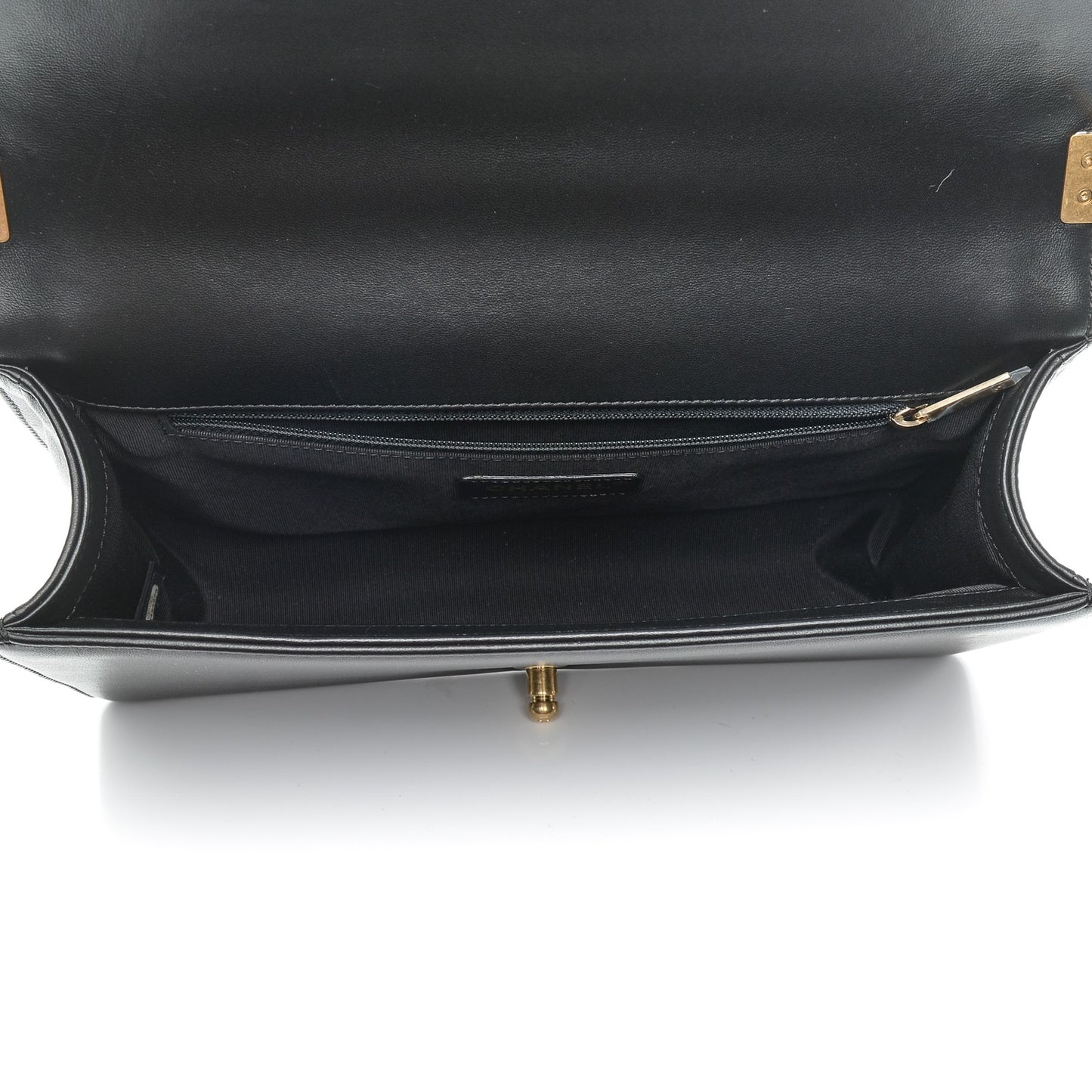 Lambskin Quilted New Medium Boy Flap Black