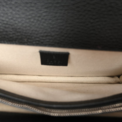 Gucci Pebbled Calfskin Small Dionysus Shoulder Bag Black 5 of 10