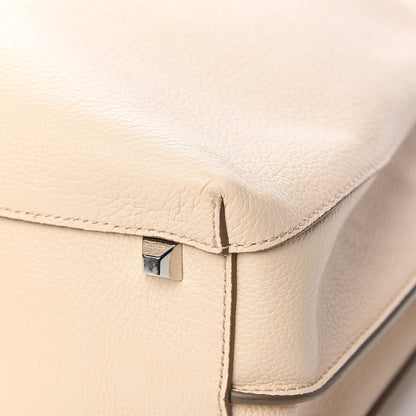 MCM Grained Calfskin Large Milla Hobo Natural 9 of 11