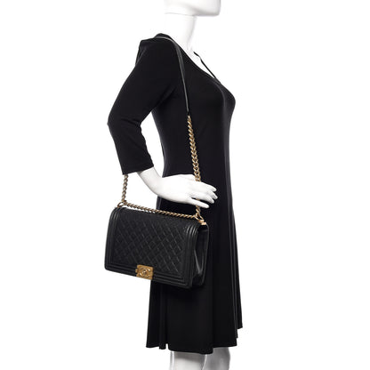 Chanel Caviar Quilted New Medium Boy Flap Black 2 of 10