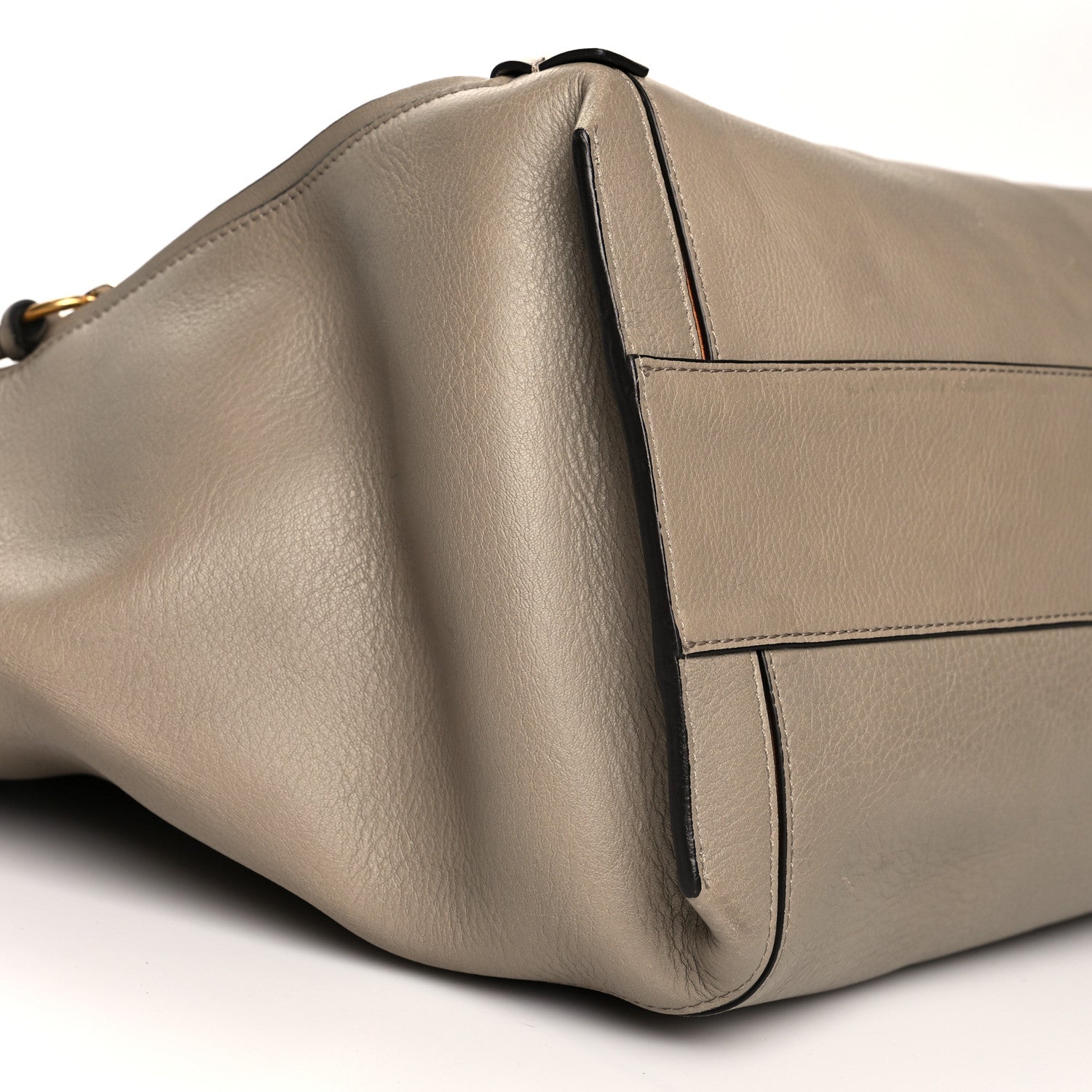Chloe Smooth Calfskin Small Milo Shopping Tote Motty Grey 8 of 14