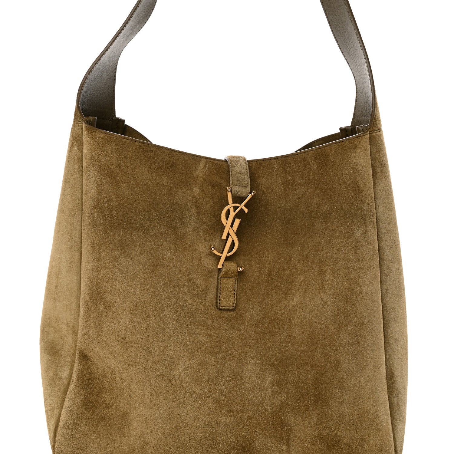 Saint Laurent Suede Large Le 5 A 7 Soft Hobo New Barley 7 of 9