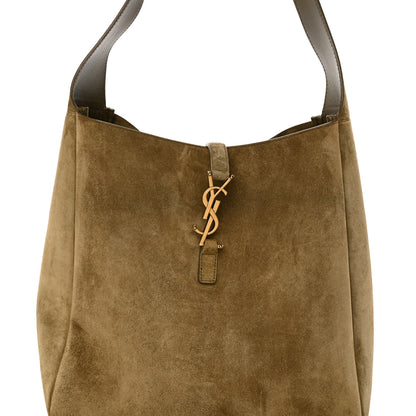 Saint Laurent Suede Large Le 5 A 7 Soft Hobo New Barley 7 of 9