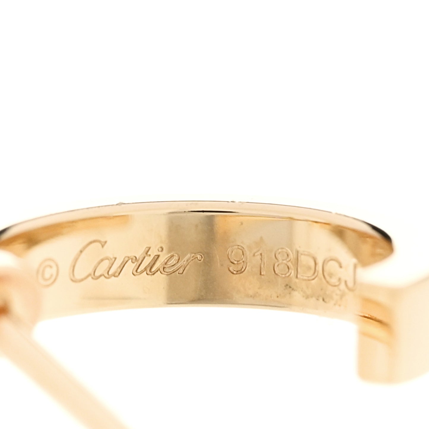 18K Yellow Gold Small LOVE Hoop Earrings