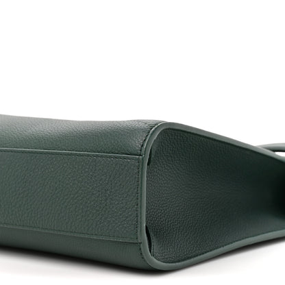 Salvatore Ferragamo Calfskin Mens Hug Briefcase Moss Green 8 of 11