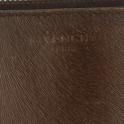 Givenchy Calfskin Calf Hair Embossed Large Pouch Dark Brown 6 of 9