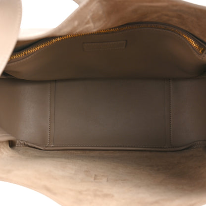 Saint Laurent Smooth Calfskin Large Le 5 A 7 Soft Hobo Dark Beige 5 of 9