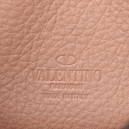 Valentino Garavani Pebbled Calfskin Medium Rockstud Flip Lock Crossbody Bag Skin Sorbet 6 of 8