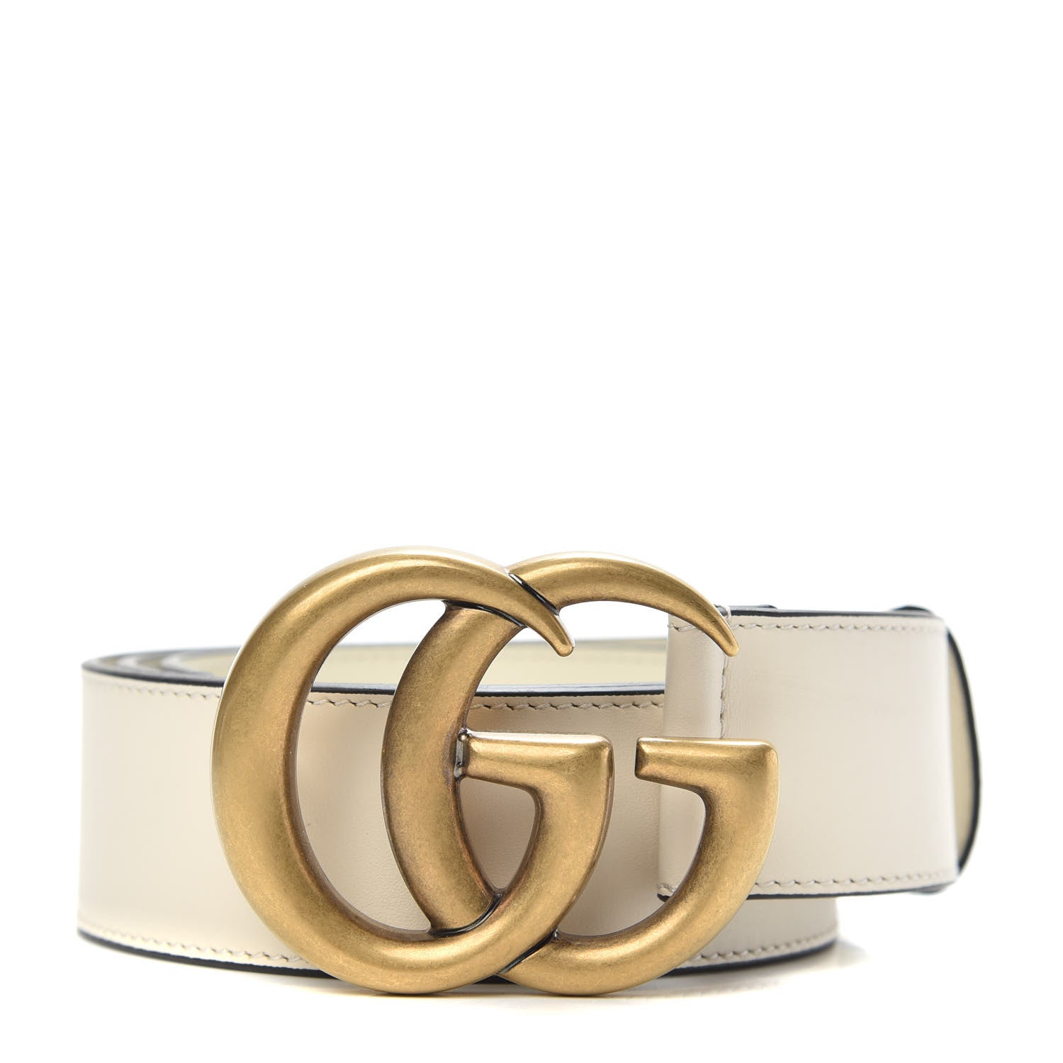 Gucci Calfskin Double G 40mm Belt 85 34 Mystic White 1 of 5