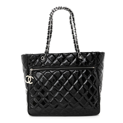 Chanel Patent Quilted Large Chic and Glitter Tote Black 1 of 10