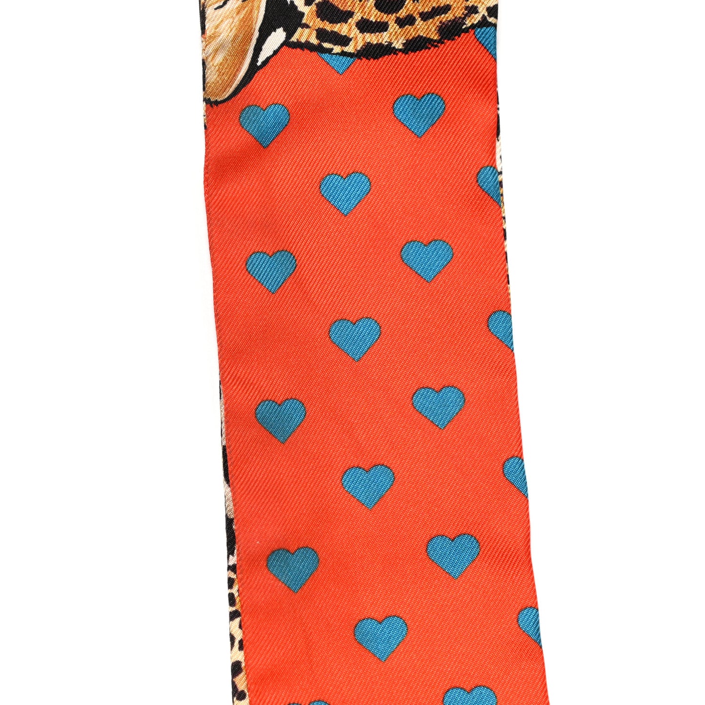 Silk Jungle Love Love Twilly Orange Bleu Brun