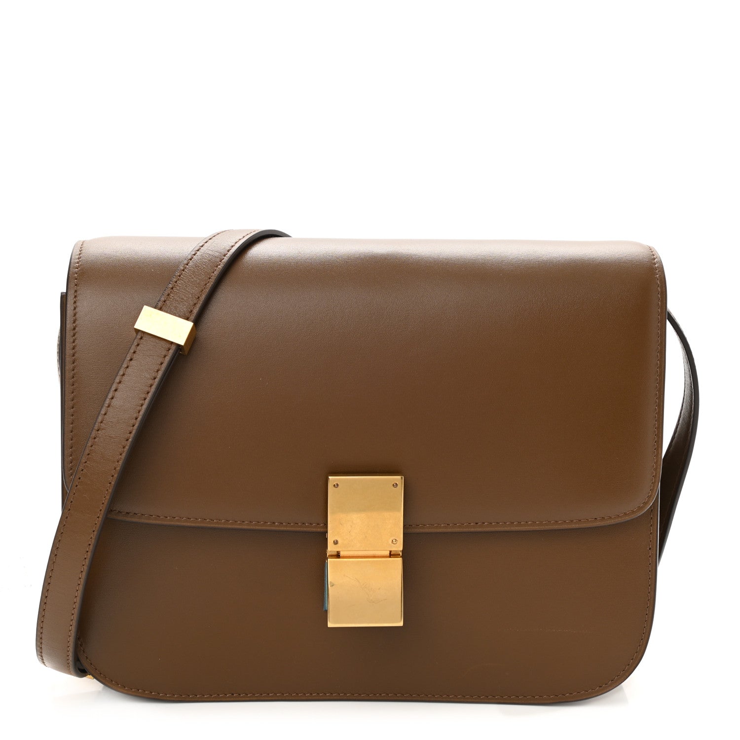 Celine Box Calfskin Medium Classic Box Flap Bag Camel 1 of 8