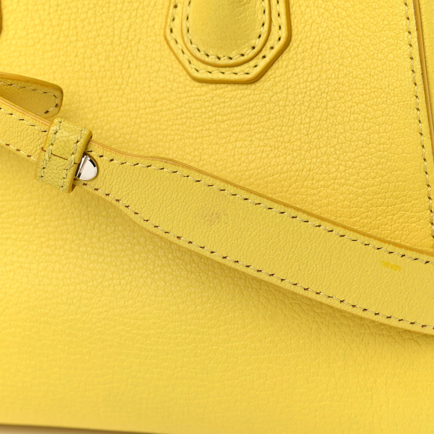 Sugar Goatskin Mini Antigona Yellow