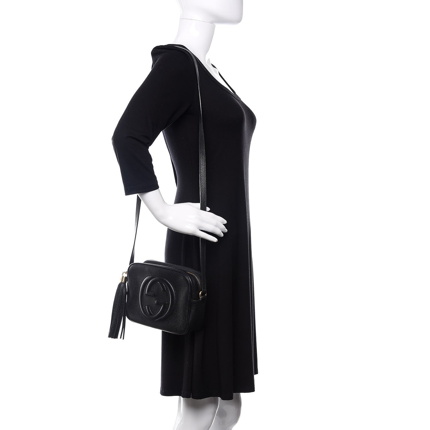 Gucci Pebbled Calfskin Small Soho Disco Bag Black 2 of 13