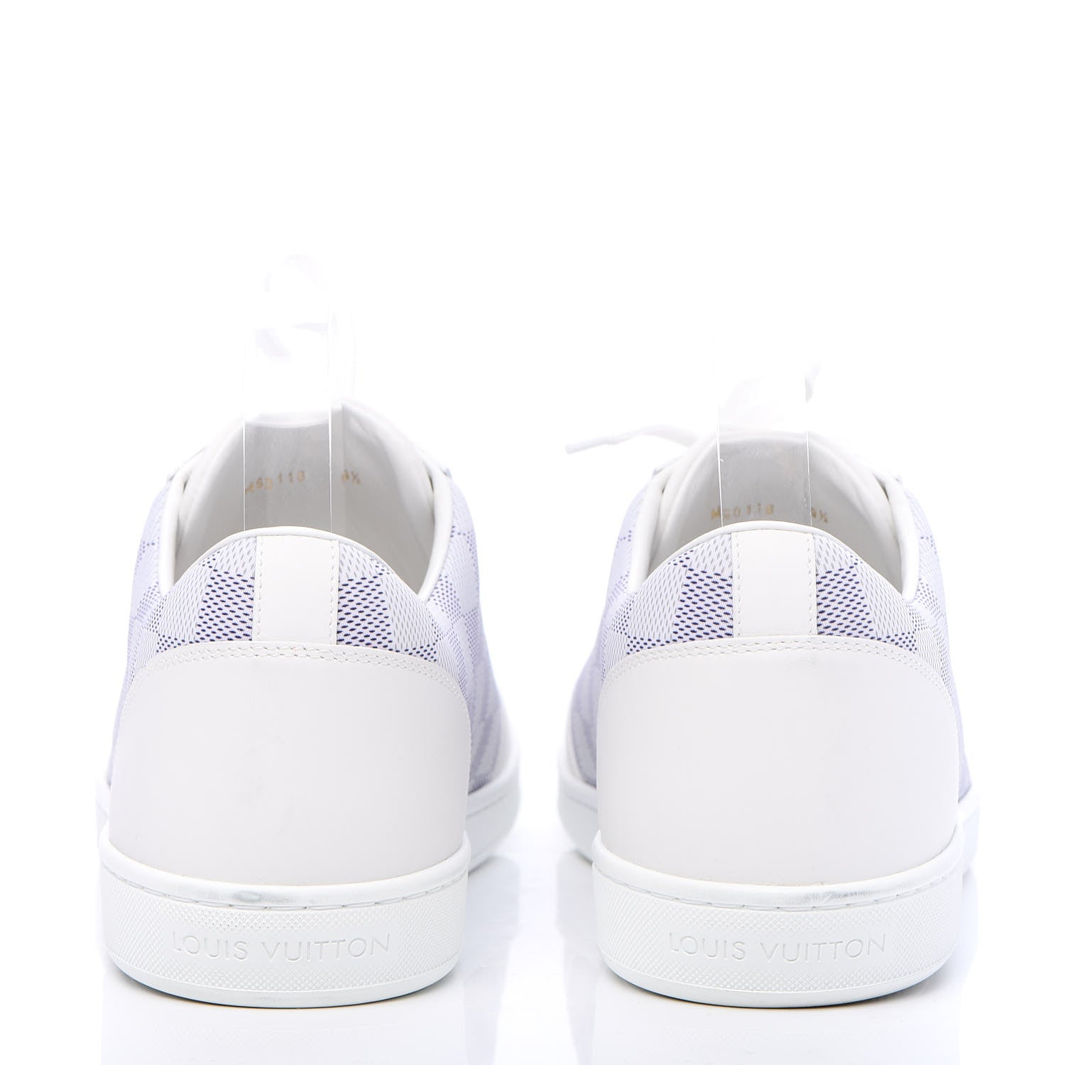 Louis Vuitton Calfskin Damier Azur Mens Offshore Sneakers 9.5 White 4 of 9