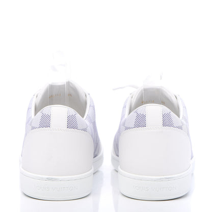 Louis Vuitton Calfskin Damier Azur Mens Offshore Sneakers 9.5 White 4 of 9